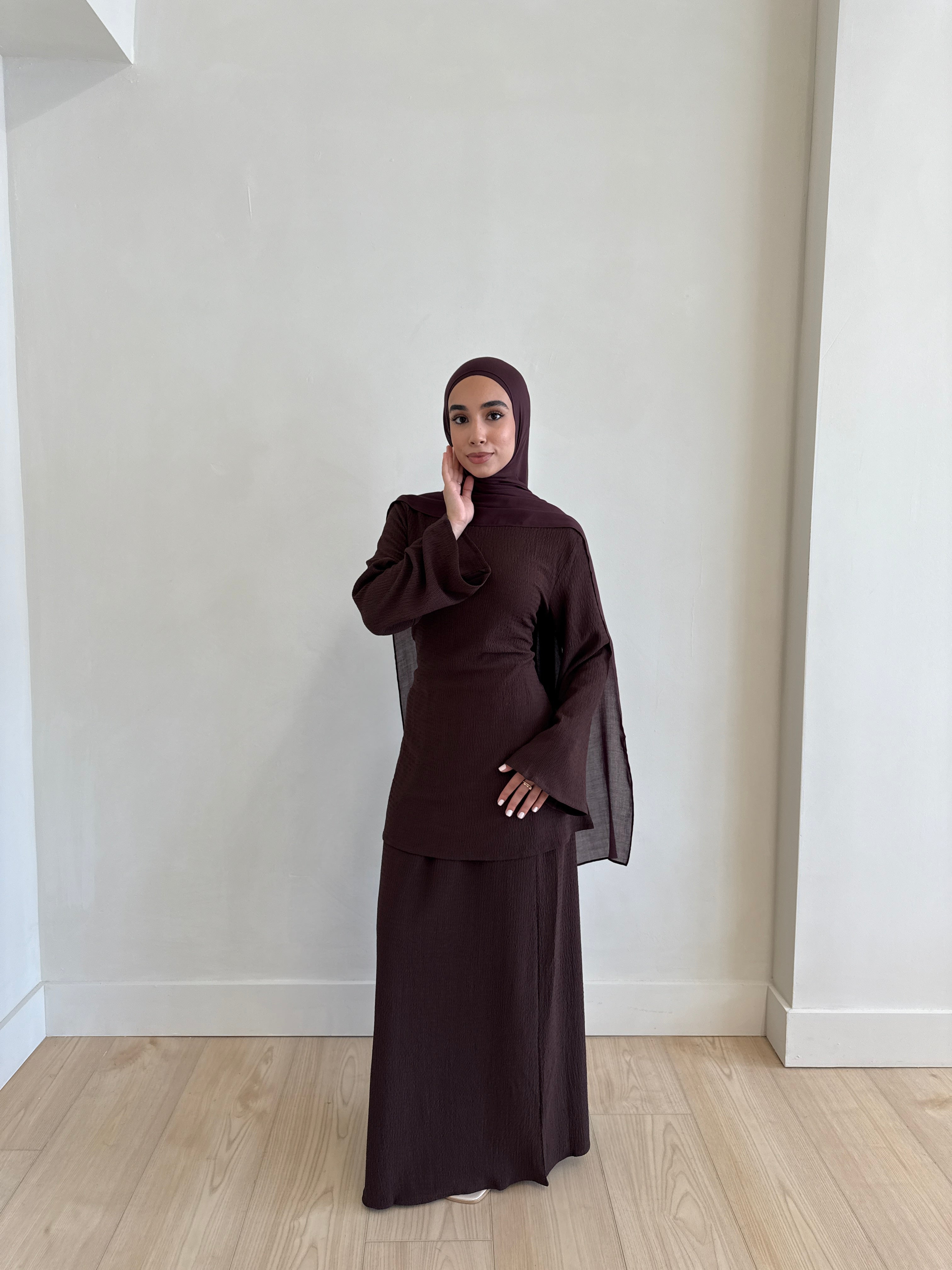 JANEEN SET CHOCOLATE