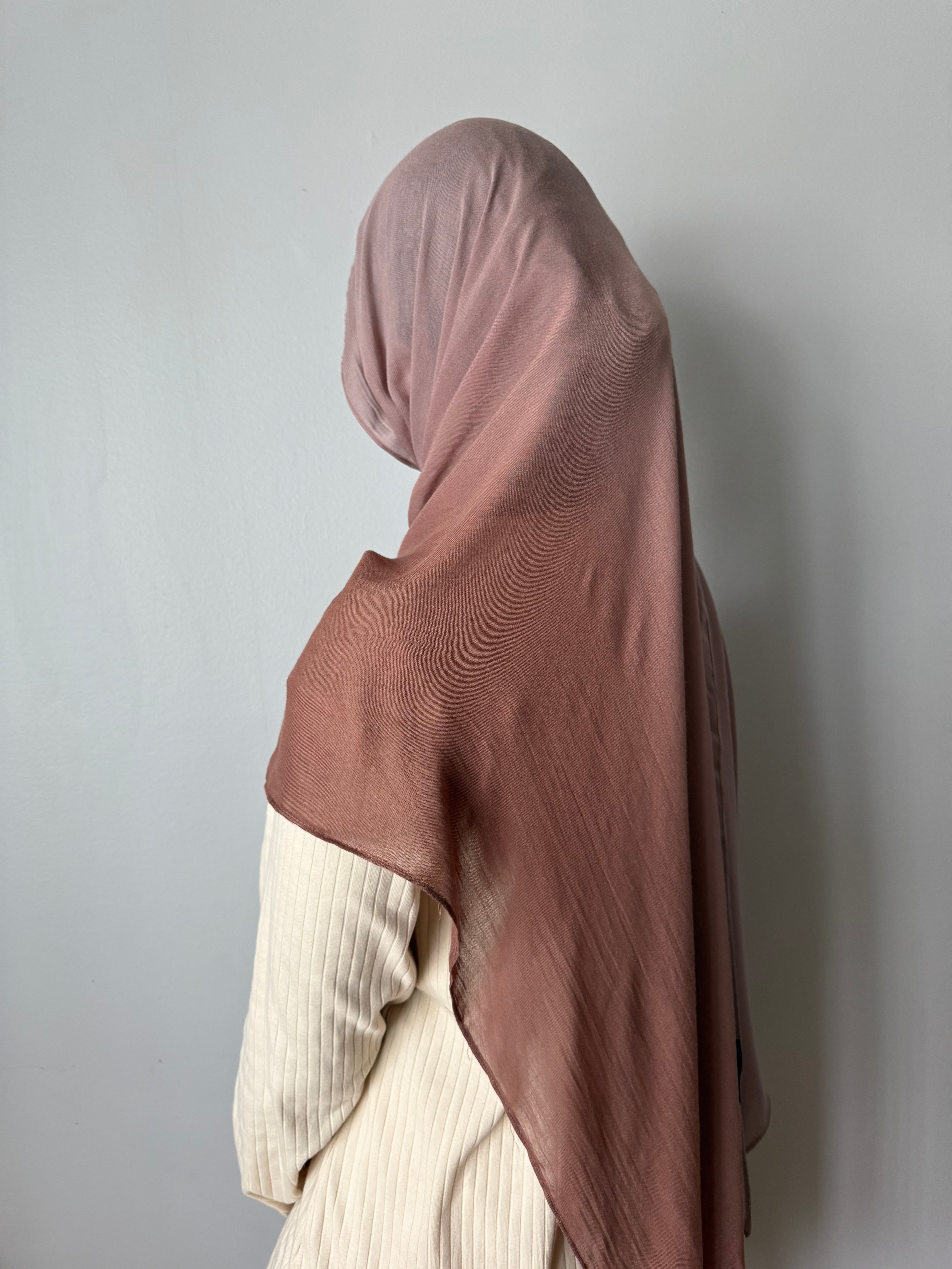 MODAL OMBRÉ HIJAB MAUVE