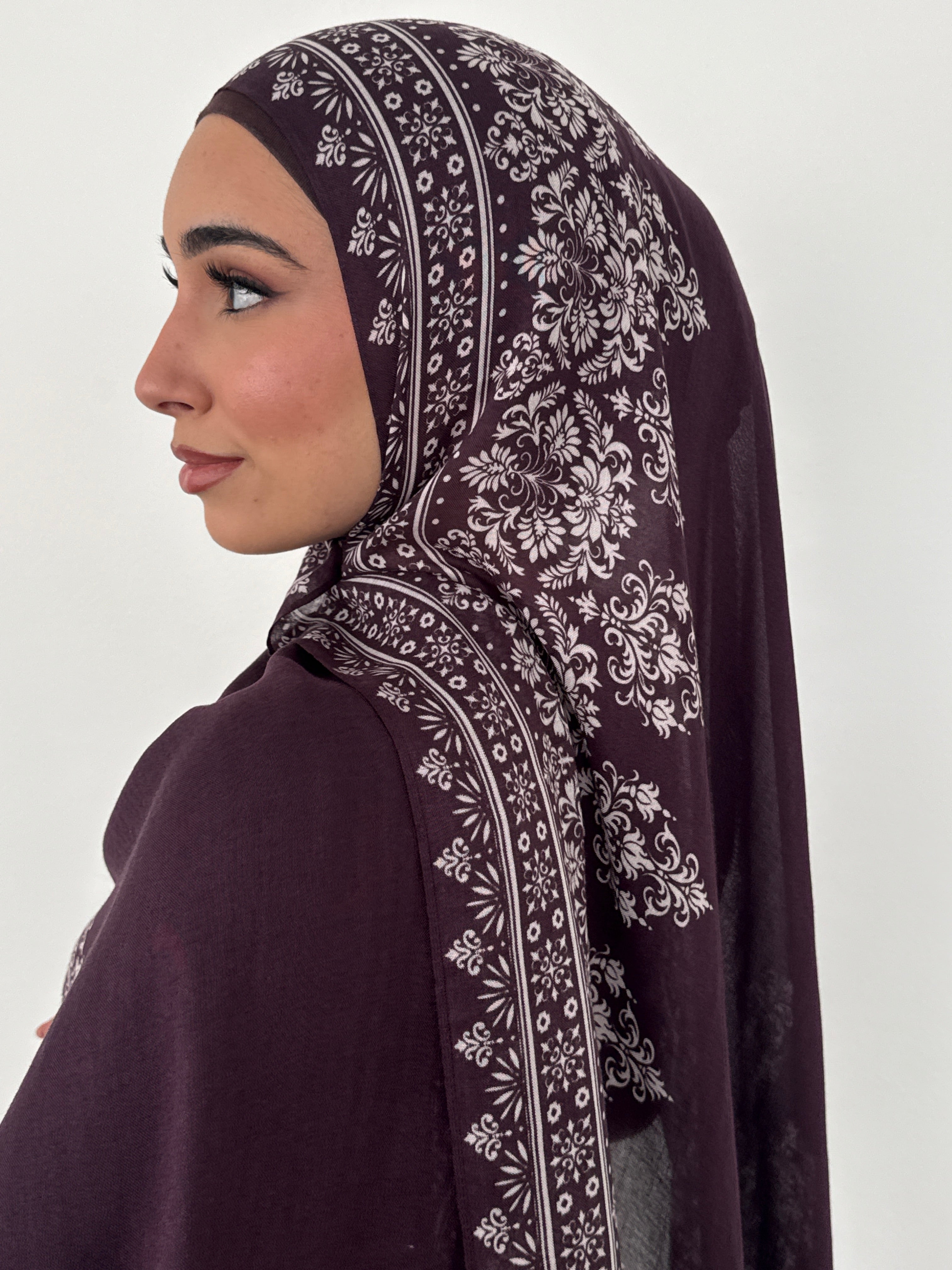 MODAL MIDNIGHT LACE DEEP BURGUNDY