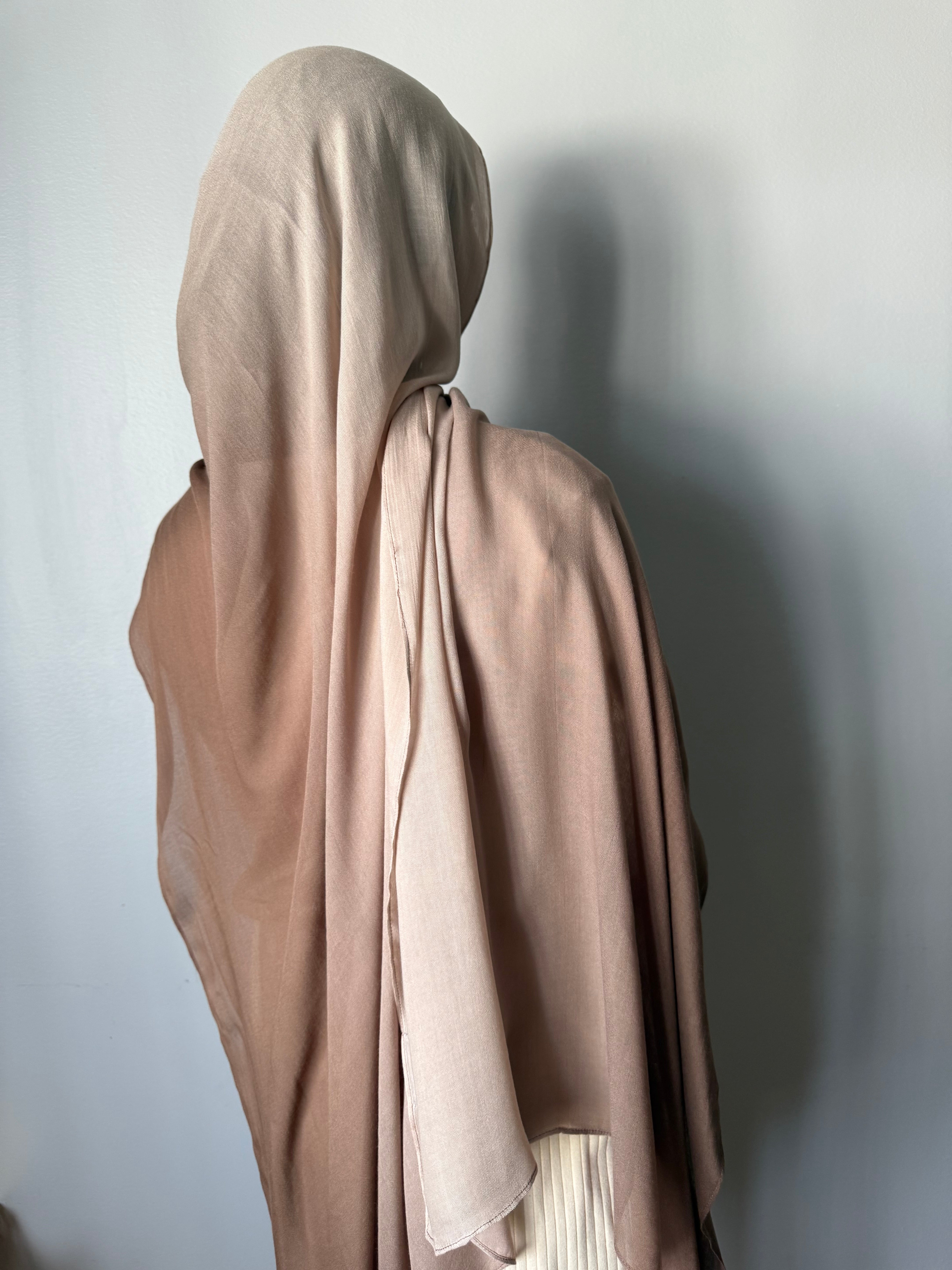 MODAL OMBRÉ HIJAB BROWN