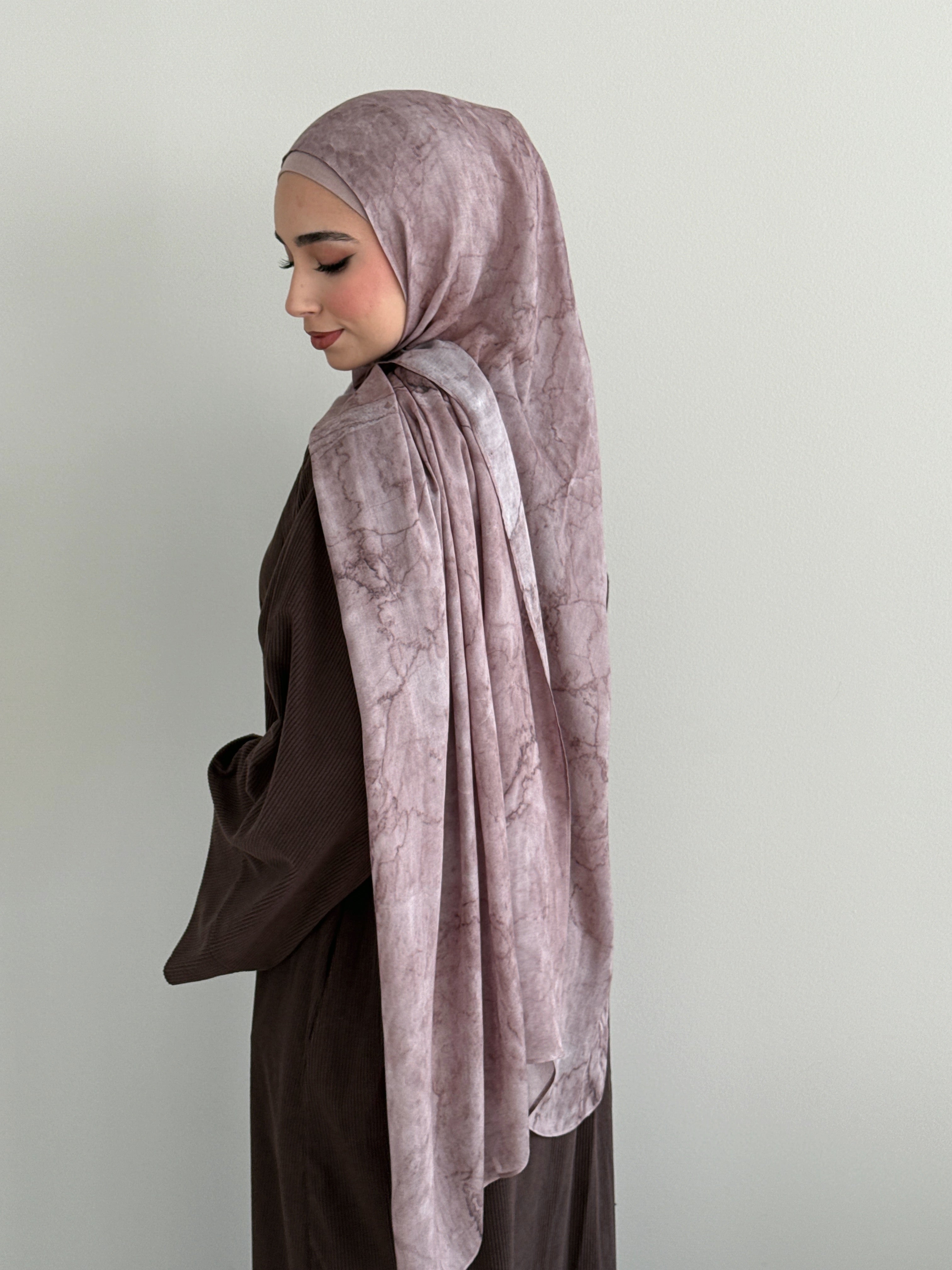 MODAL PRINT HIJAB DESERT MARBLE