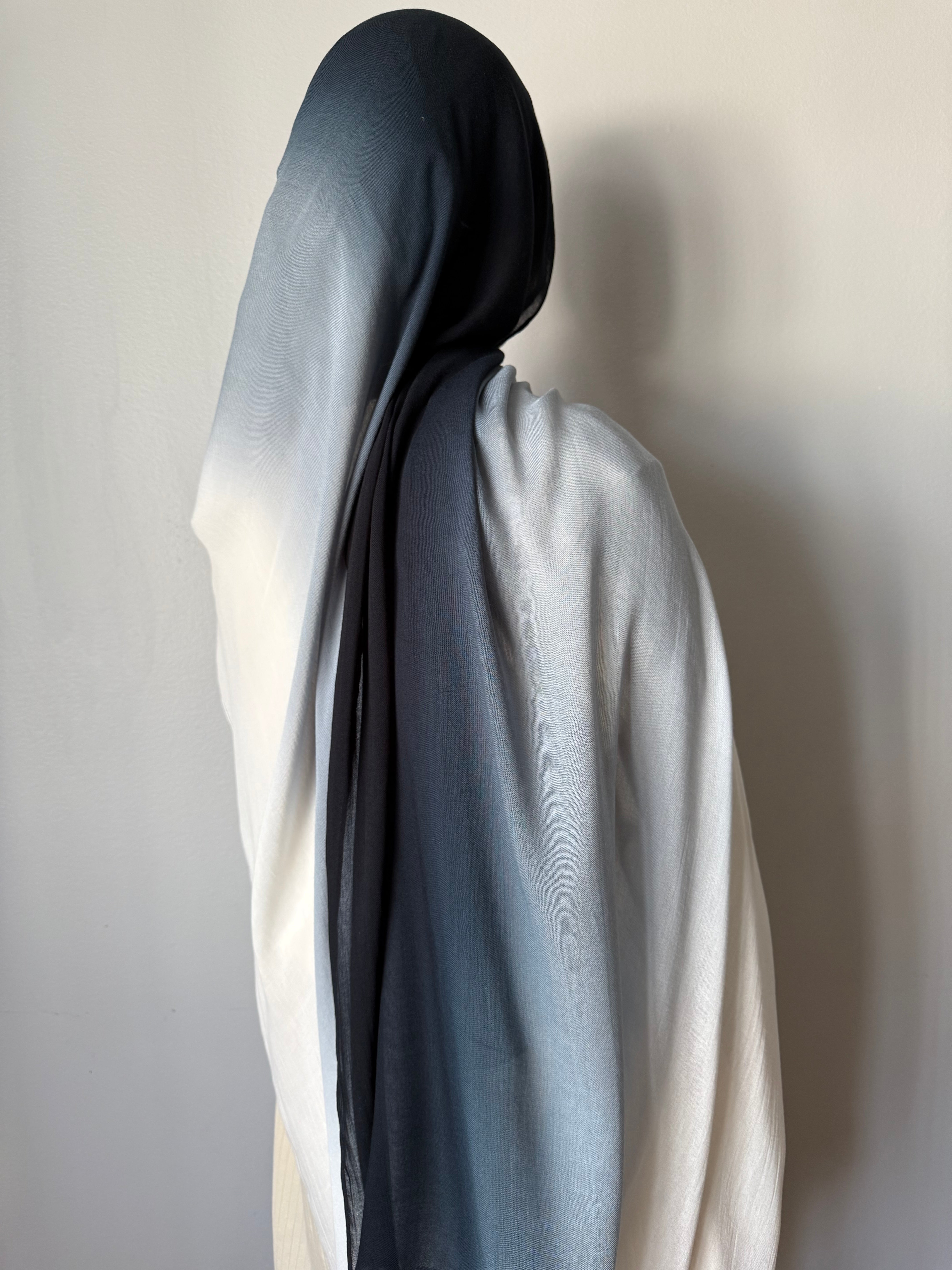 MODAL OMBRÉ HIJAB BLACK