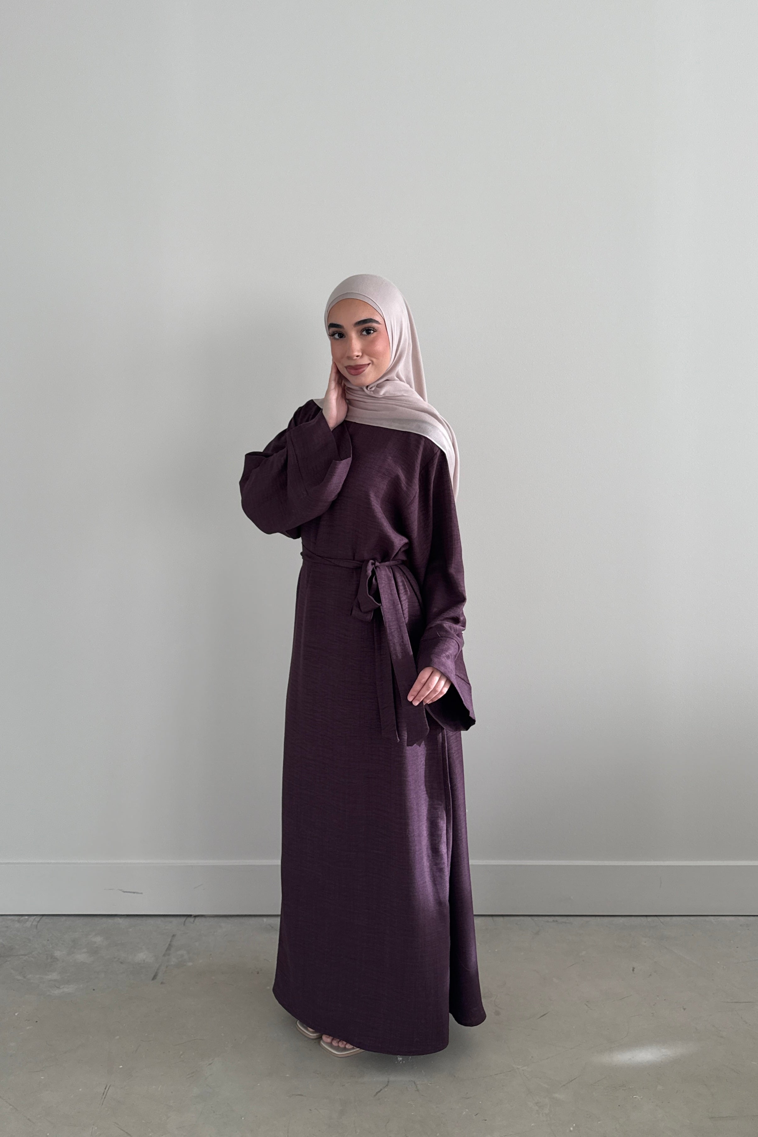 AMIRA MOCK NECK PLUM