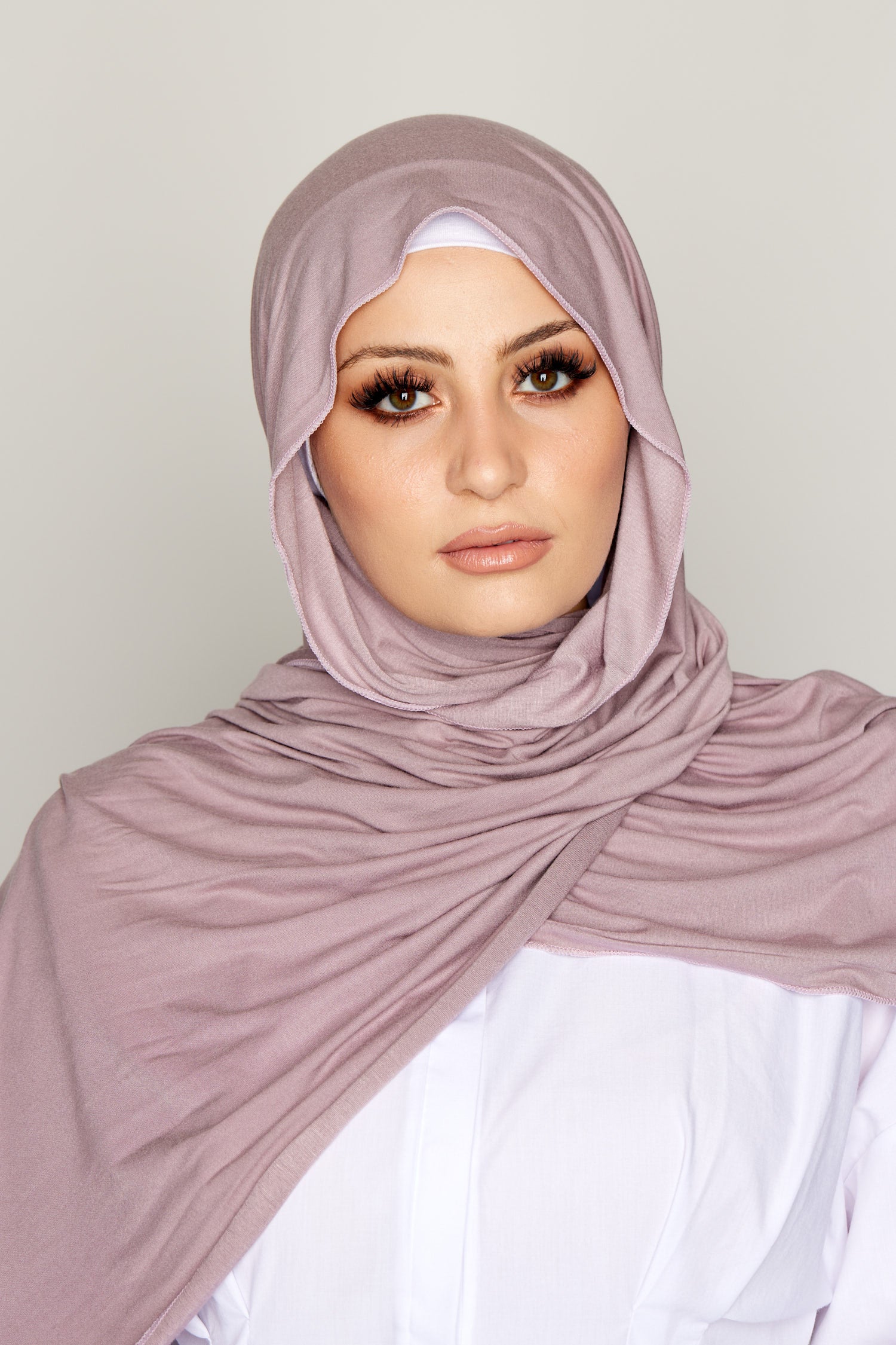 Luxury Jersey Hijab-Dusty Plum